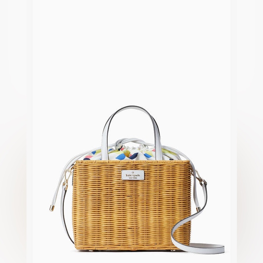 Kate spade Sam wicker lemon zest tote bag - sold out!